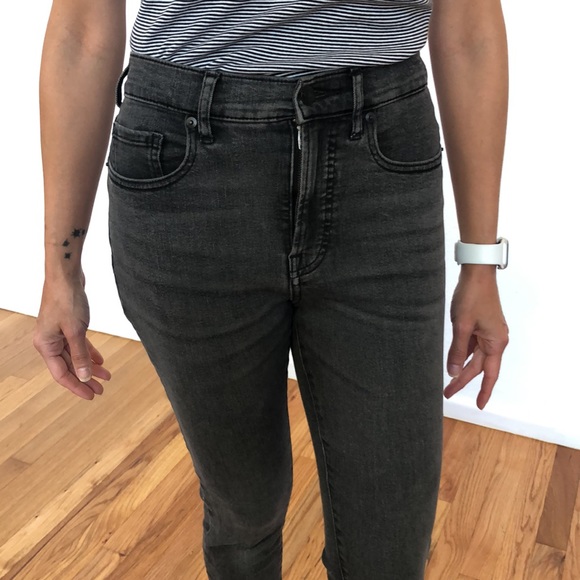 EVERLANE Charcoal Gray Slim Skinny High Rise Denim Jeans - Picture 2 of 6